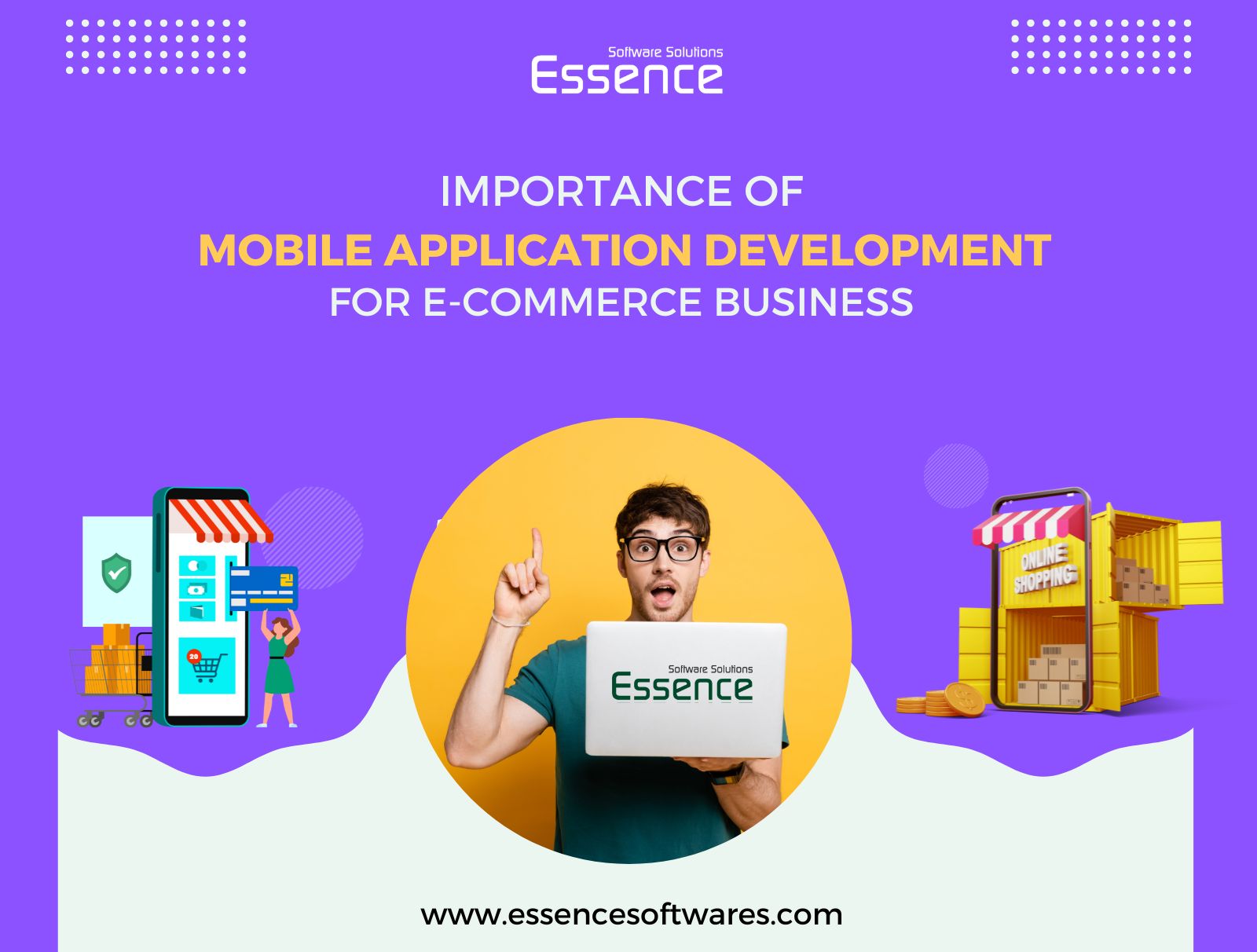 A man surprised after knowing the 6 reasons why you need mobile app for ecommerce business