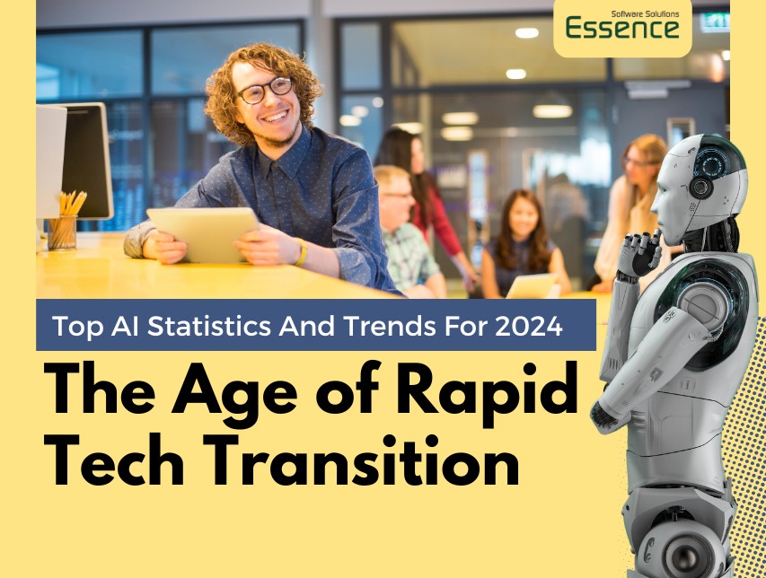 an image representing Top AI Statistics And Trends For 2024