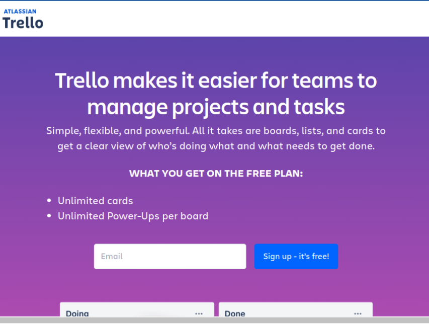 an representing Trello​