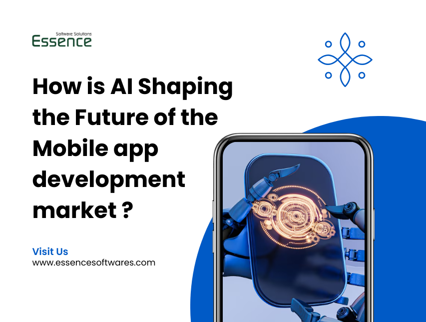 an image representing How is AI Shaping the Future of the Mobile app development market ?​